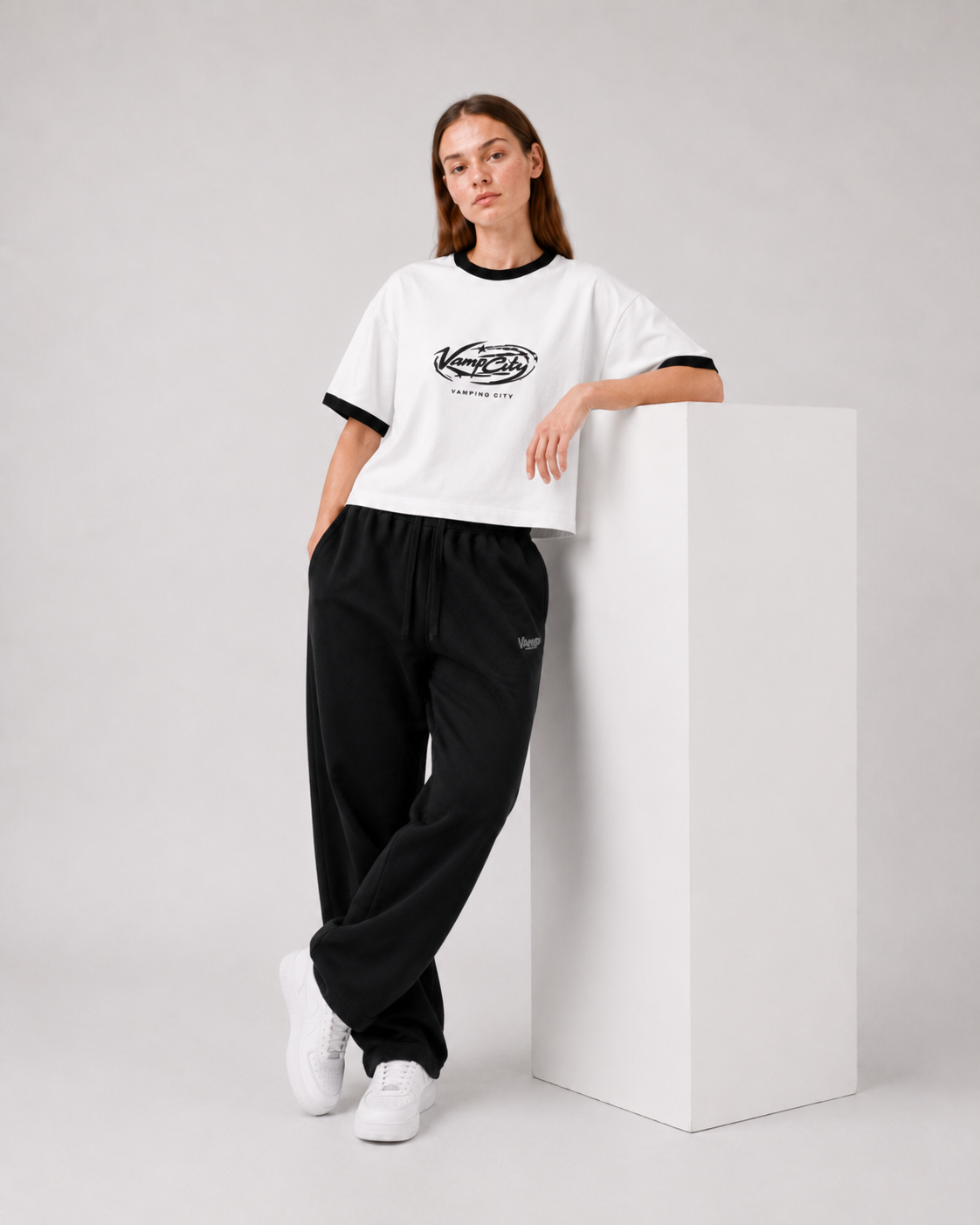 Vamp City Boxy-Fit - White