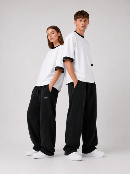 Ringer T-Shirt Boxy-Fit ( White )