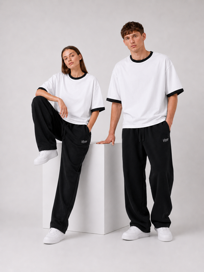 Ringer T-Shirt Boxy-Fit ( White )