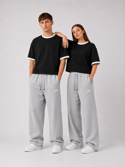 Ringer T-Shirt Boxy-Fit ( Black )