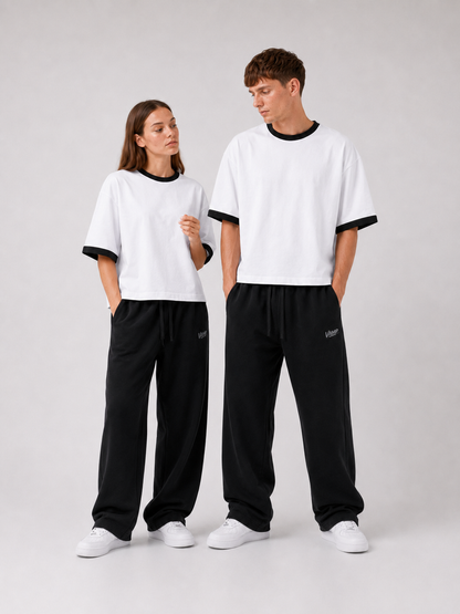 Ringer T-Shirt Boxy-Fit ( White )