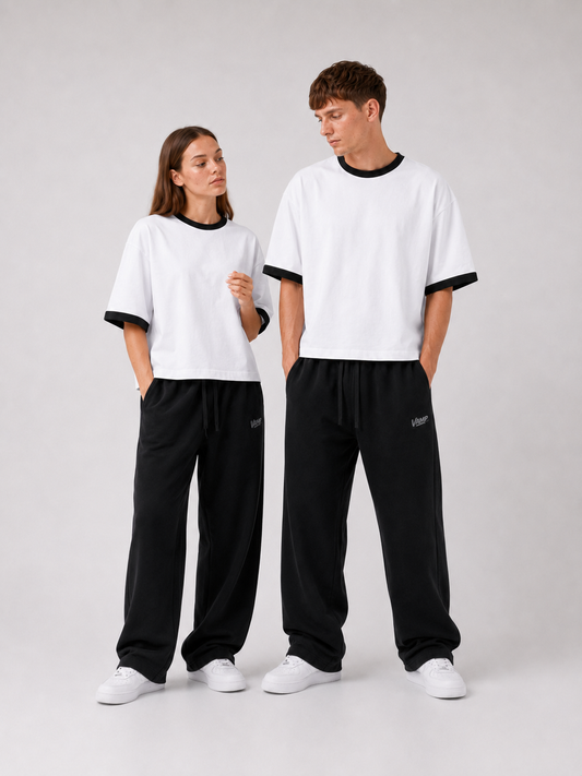 Ringer T-Shirt Boxy-Fit ( White )