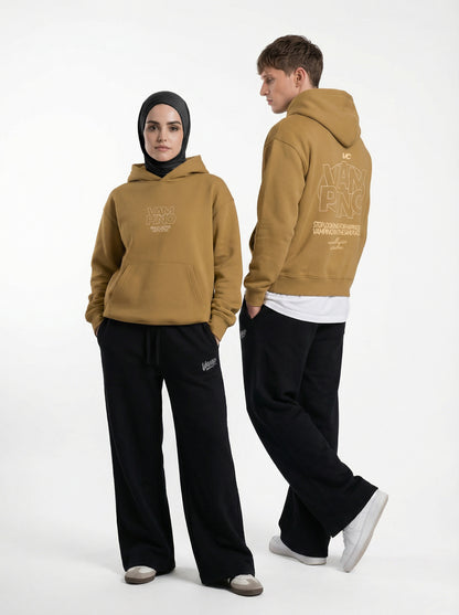 Vampino Stop Looking Hoodie - Beige