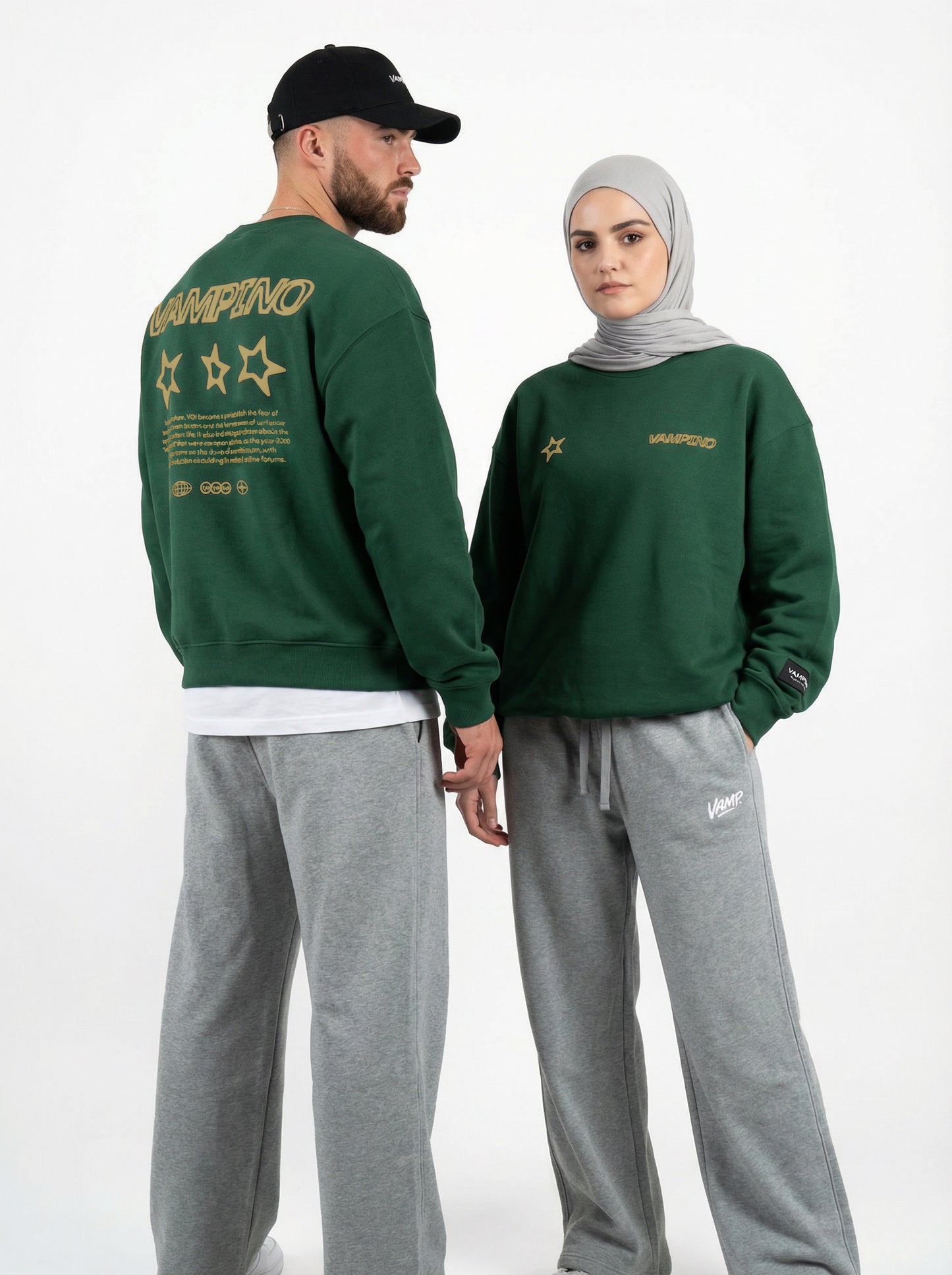 Vampino Stars Crew SW- Olive