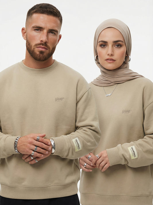 VAMP Crew SW - Beige