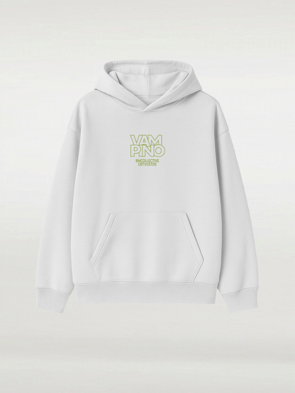 Vampino Stop Looking Hoodie - White