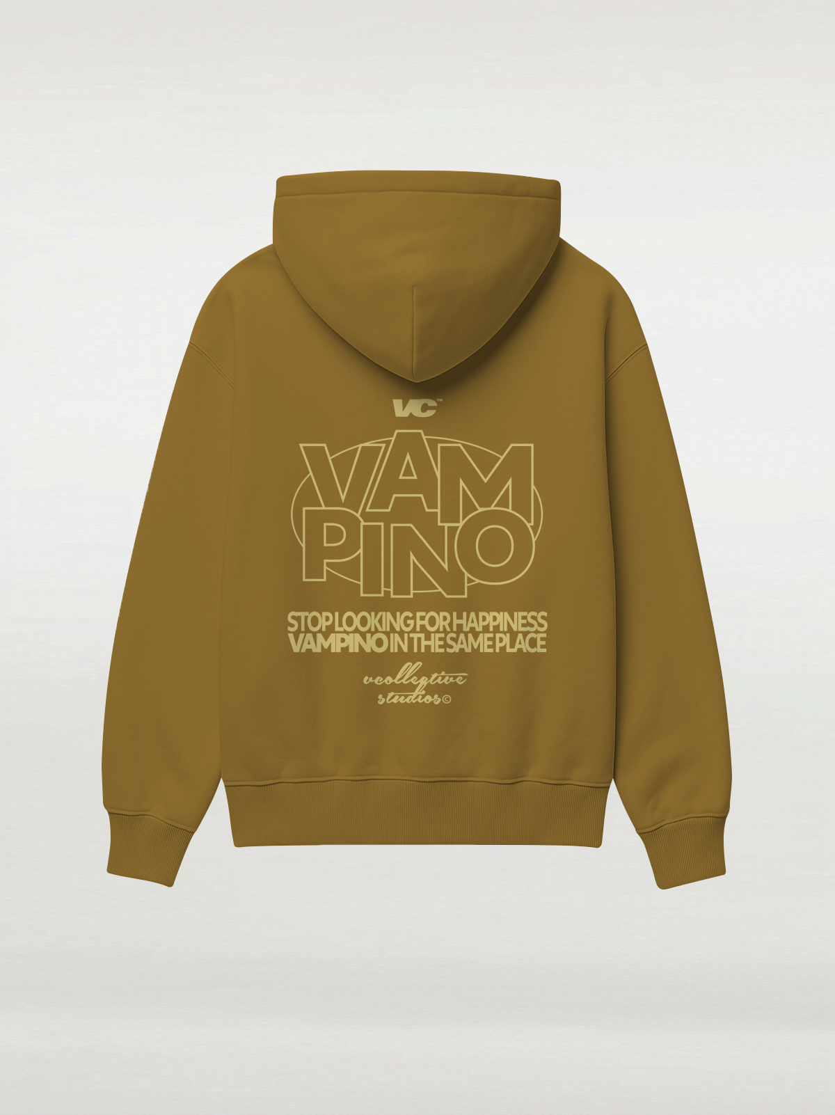 Vampino Stop Looking Hoodie - Beige