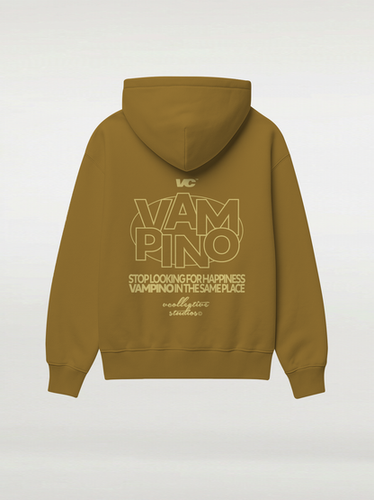 Vampino Stop Looking Hoodie - Beige