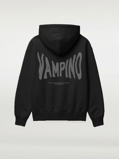 Wavy Vampino Hoodie - Black