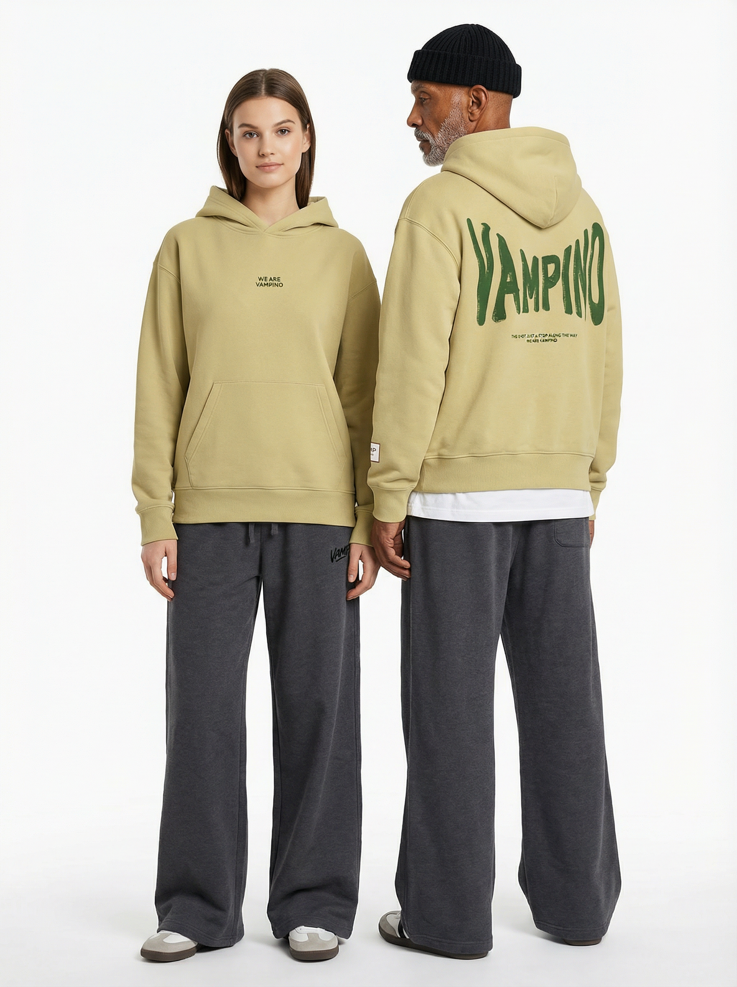 Wavy Vampino Hoodie - Beige