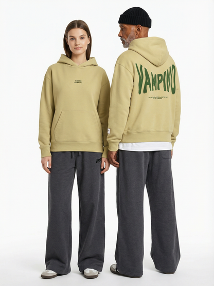 Wavy Vampino Hoodie - Beige