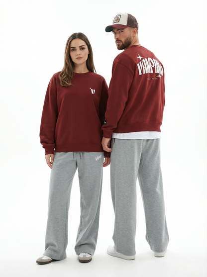 V Starburst Crew SW - Maroon