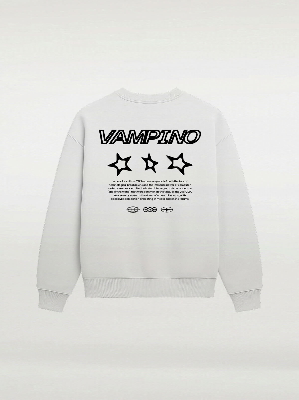Vampino Stars Crew SW- White