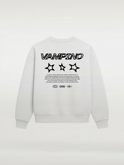 Vampino Stars Crew SW- White