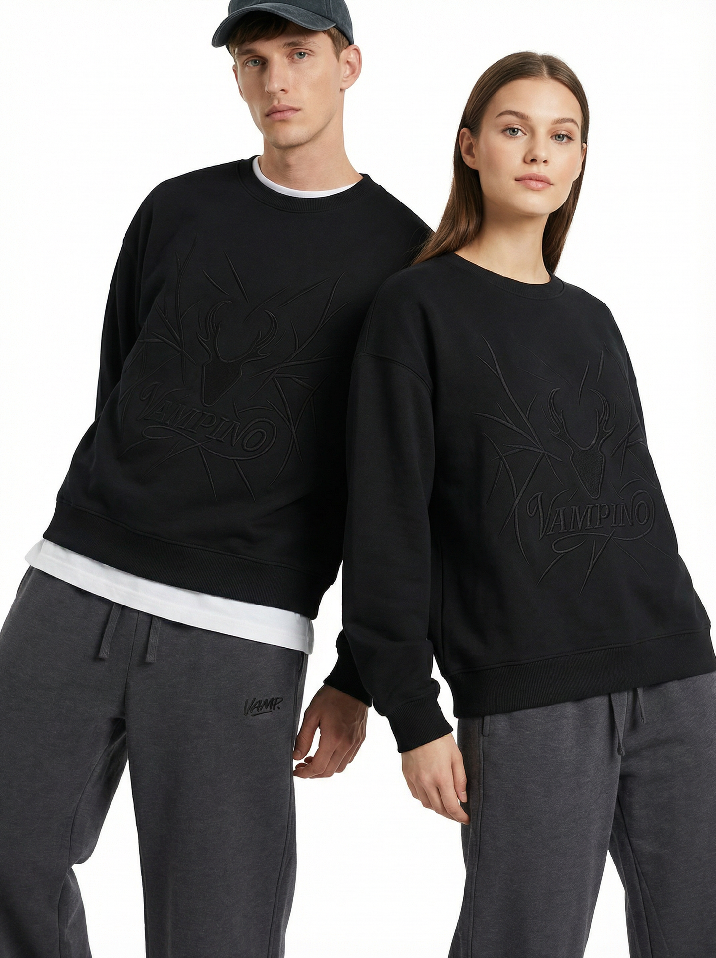 Embroidered Vampino - Black