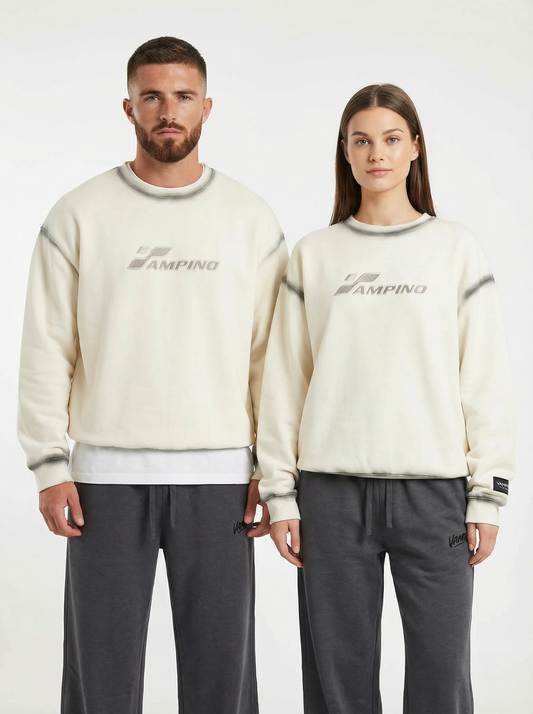 Vampino Fade Crew SW - White