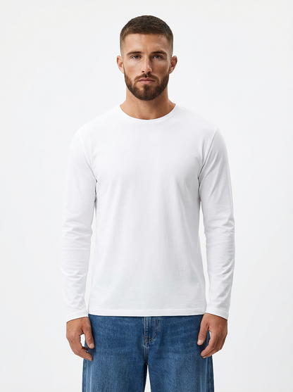 Undershirt Long Sleeve - White