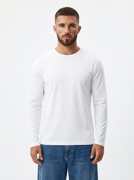 Undershirt Long Sleeve - White